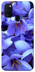 Чехол для Samsung Galaxy M30s / M21 PandaPrint Фиолетовый сад цветы