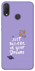 Чехол для Huawei P Smart+ (nova 3i) PandaPrint Just believe in your Dreams надписи