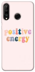 Чехол для Huawei P30 lite PandaPrint Positive energy надписи
