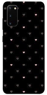 Чехол для Samsung Galaxy S20 PandaPrint Сердечки паттерн