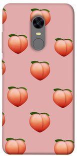 Чехол для Xiaomi Redmi 5 Plus PandaPrint Персики паттерн