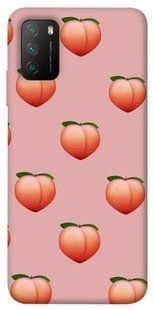 Чехол для Xiaomi Poco M3 PandaPrint Персики паттерн