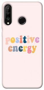 Чехол для Huawei P30 lite PandaPrint Positive energy надписи