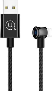 Кабель USAMS lightning Smart Power-off U13 US-SJ269 |2m, 2A| Black, Black