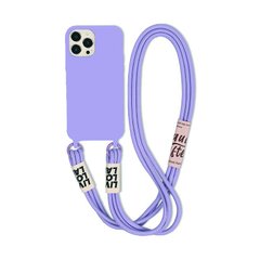 Чохол для iPhone 14 Crossbody Case + ремінець Lavender