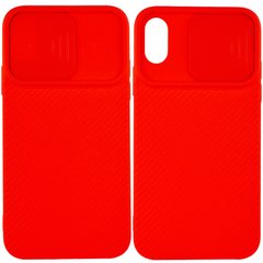 Чехол Camshield Square TPU со шторкой для камеры для Apple iPhone X / XS (5.8"") Красный