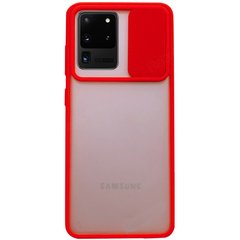 Чохол Camshield mate TPU зі шторкою для камери для Samsung Galaxy S20 Ultra (Червоний)