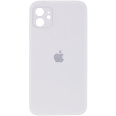 Чехол для iPhone 11 Silicone Full camera белый / закрытый низ + защита камеры