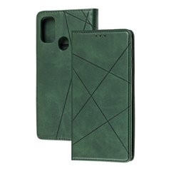 Чехол книжка Business Leather для Samsung Galaxy M31 (M315) зеленый