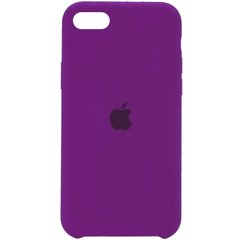Чехол Silicone Case (AA) для Apple iPhone SE (2020) (Фиолетовый / Dark Purple)