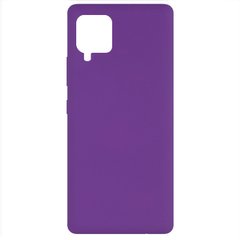 Чехол Silicone Cover Full without Logo (A) для Samsung Galaxy A42 5G (Фиолетовый / Purple)