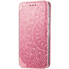 Шкіряний чохол книжка GETMAN Mandala (PU) для Samsung Galaxy M51 (Рожевий)