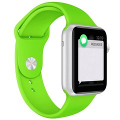 Силиконовый ремешок для Apple watch 38mm / 40mm (Зеленый / Green)