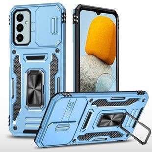 Ударопрочный чехол Camshield Army Ring для Samsung Galaxy A34 5G Голубой / Light Blue