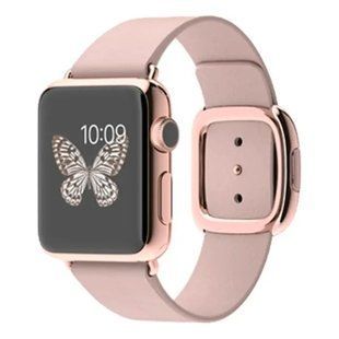 Ремешок для Apple Watch 42/44/45 mm Modern Buckle Leather Pink Sand/Gold
