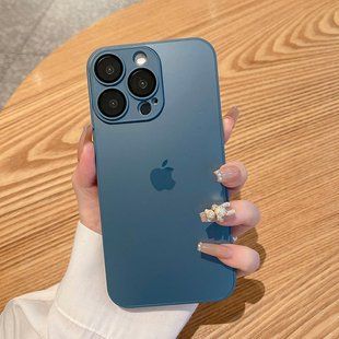 Чехол для Iphone 15 Pro Max Стеклянный матовый + стекло на камеру TPU+Glass Sapphire matte case