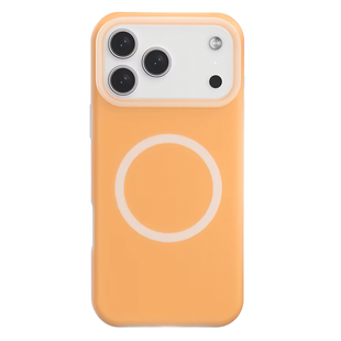 Чехол для iPhone 17 Pro Max / 18 Pro Max Neon Silicone Case MagSafe Orange