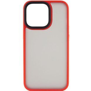 TPU+PC чехол Metal Buttons для Apple iPhone 13 Pro (6.1"") Красный