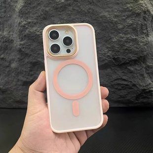 Протиударний чохол для iPhone 13 Nofelet MATT Case with MagSafe Pink Sand / Рожевий