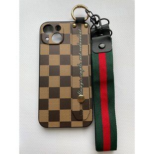 Чохол для Iphone 13 WITH STRAP Brown