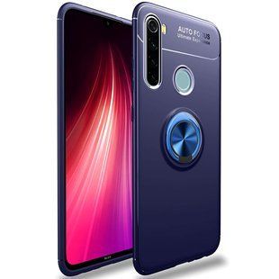TPU чехол Deen ColorRing под магнитный держатель (opp) для Xiaomi Redmi Note 8T (Синий / Синий)