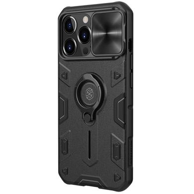 TPU+PC чохол Nillkin CamShield Armor (шторка на камеру) для Apple iPhone 12 Pro Max (6.7") Чорний