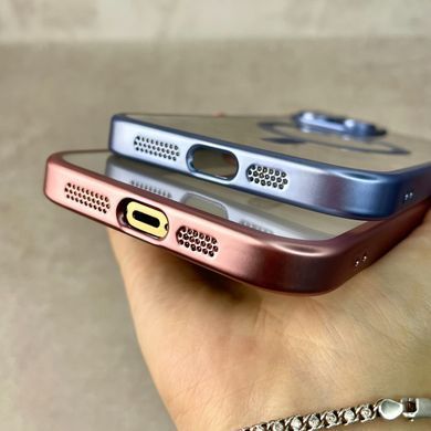 Чохол для iPhone 14 Pro Matt Shining Case with Magsafe + скло на камеру Gold