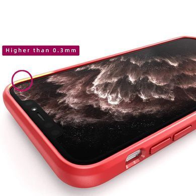TPU+PC чехол Deen CrystalRing for Magnet (opp) для Apple iPhone 13 Pro (6.1"") Бесцветный / Красный