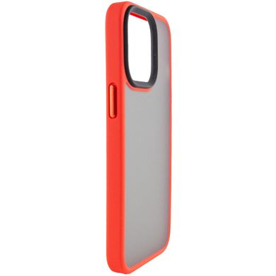 TPU+PC чехол Metal Buttons для Apple iPhone 13 (6.1") Красный