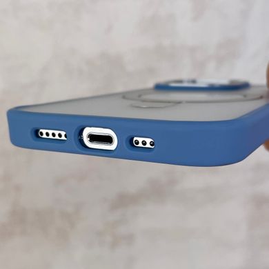 Чехол противоударный для iPhone 12 / 12 Pro Matt Guard MagSafe Case + кольцо-подставка Midnight Blue