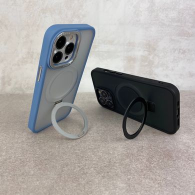 Чехол для противоударный iPhone 12 / 12 Pro Matt Guard MagSafe Case + кольцо-подставка Black