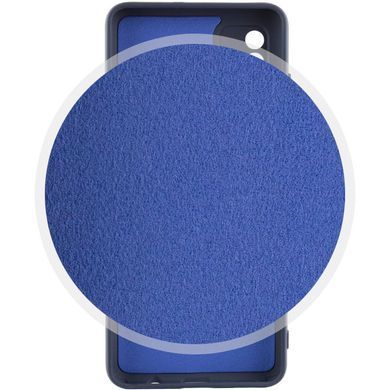 Чехол для Xiaomi 12T / 12T Pro Silicone Full camera закрытый низ + защита камеры Синий / Midnight Blue