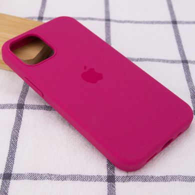 Чехол для Apple iPhone 12 | 12 Pro Silicone Full / закрытый низ (Малиновый / Pomegranate)