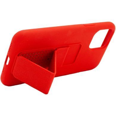 Чехол Silicone Case Hand Holder для Apple iPhone 11 (6.1") (Красный / Red)