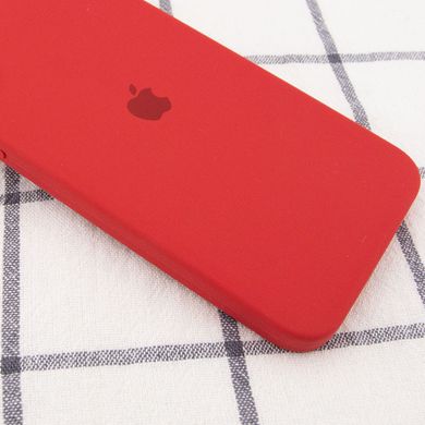 Чехол для Apple iPhone 11 Pro Silicone Full camera / закрытый низ + защита камеры (Красный / Camellia)