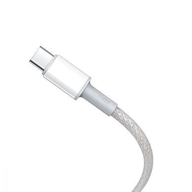 Кабель Baseus High Density Braided Fast Charging Data Type-C to Type-C 100W (1m) White