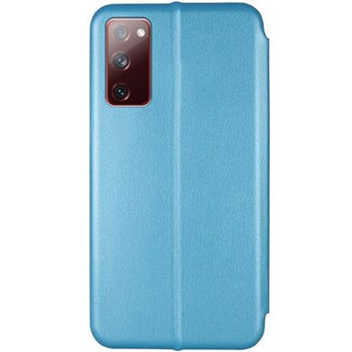 Кожаный чехол (книжка) Classy для Samsung Galaxy S20 FE (Голубой)