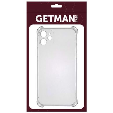 TPU чохол GETMAN Ease logo посилені кути для Apple iPhone 11 (6.1") Безбарвний (прозорий)
