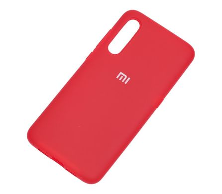 Чохол для Xiaomi Mi 9 Silicone Full червоний з закритим низом і мікрофіброю