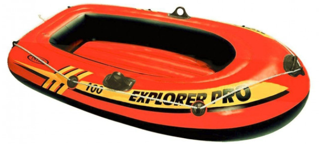 Човен Intex надувний ПВХ, 160 х 94 х 29 см, одномісна 58355 Explorer Pro 100