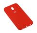 Чохол для Xiaomi Redmi 8A Silicone Full червоний з закритим низом і мікрофіброю