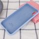 Чехол для Apple iPhone XR (6.1"") Silicone Case Full с микрофиброй и закрытым низом Голубой / Lilac Blue