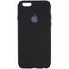 Чохол silicone case for iPhone 7/8 з мікрофіброю і закритим низом Чорний / Black