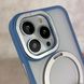 Чехол противоударный для iPhone 12 / 12 Pro Matt Guard MagSafe Case + кольцо-подставка Sierra Blue