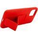 Чехол Silicone Case Hand Holder для Apple iPhone 11 (6.1") (Красный / Red)