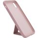Чехол Silicone Case Hand Holder для Apple iPhone X / XS (5.8") (Розовый / Pink Sand)