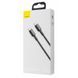 Кабель Baseus High Density Braided Fast Charging Data Type-C to Type-C 100W (1m) White