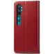 Кожаный чехол книжка GETMAN Gallant (PU) для Xiaomi Mi Note 10 / Note 10 Pro / Mi CC9 Pro Красный