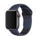 Силиконовый ремешок Sport Nike+ для Apple watch 38mm / 40mm Blue-Black