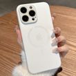 Чехол для iPhone 15 Plus AG Titanium case Magsafe Pearly White